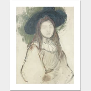 Julie Manet au chapeau Liberty by Berthe Morisot Posters and Art